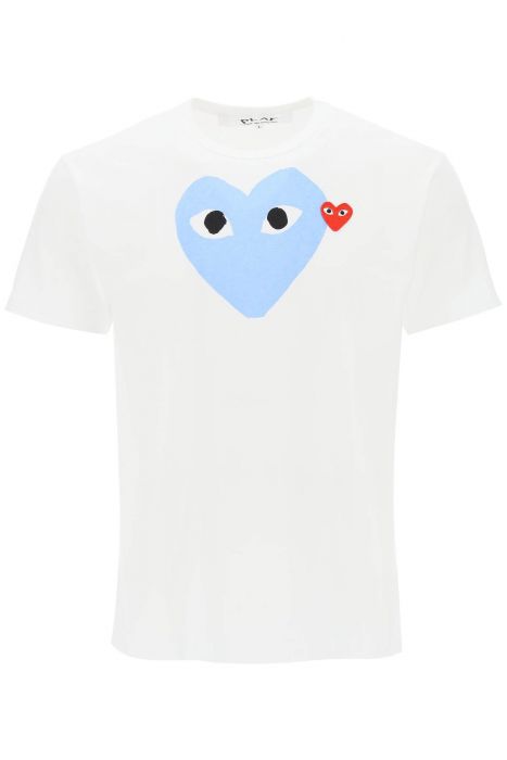 comme des garcons play heart print t-shirt