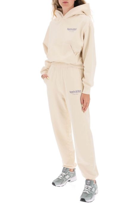 sporty rich 'club' cropped hoodie