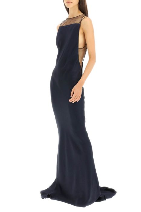 maison margiela hammered satin gown