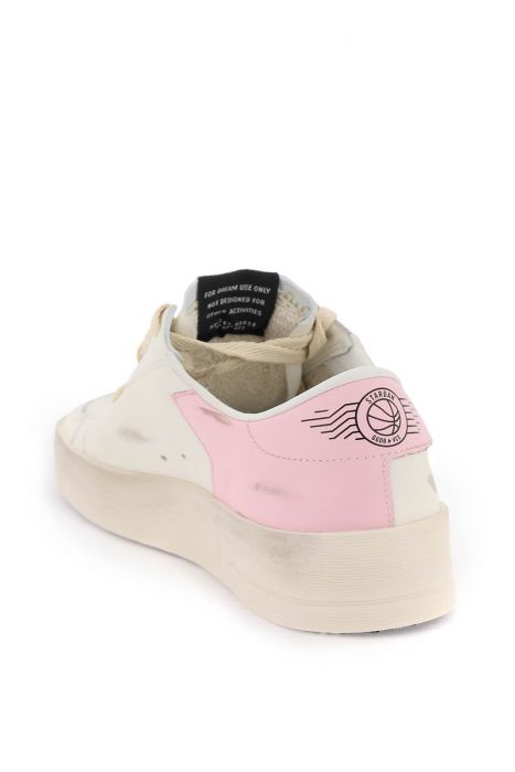 golden goose mesh and leather stardan sneakers