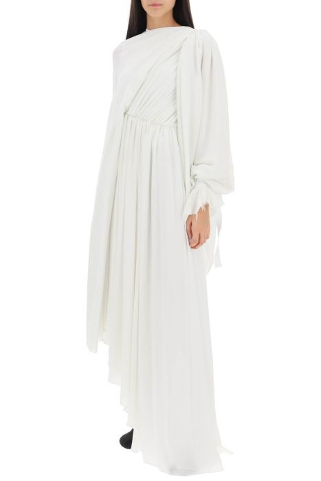 balenciaga all in draped maxi dress