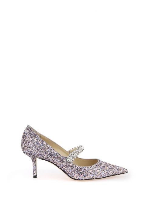 jimmy choo bing 65 pumps with glitter and crystals