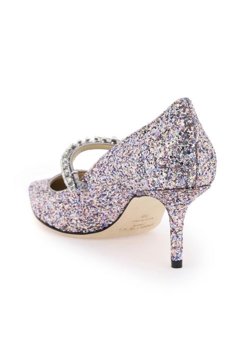 jimmy choo bing 65 pumps with glitter and crystals