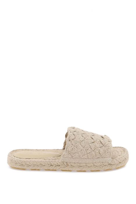 bottega veneta raffia jack slides