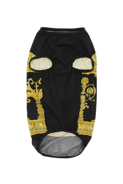 versace 'crete de fleur' print pet t-shirt
