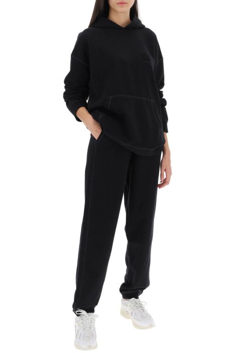 ganni joggers in cotton french terry