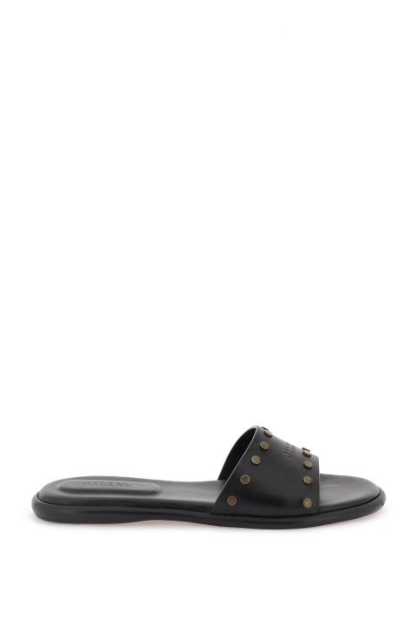 isabel marant leather vikee slides