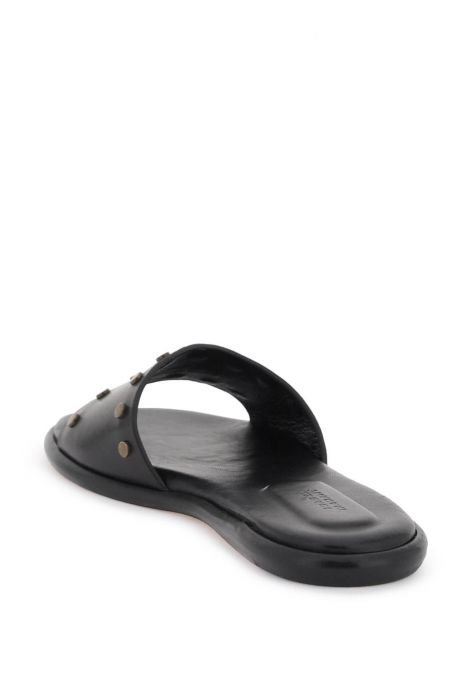 isabel marant leather vikee slides