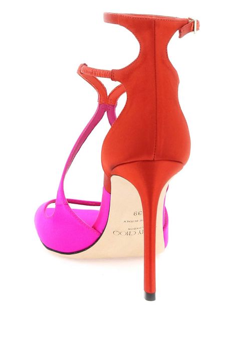 jimmy choo satin azia 95 sandals