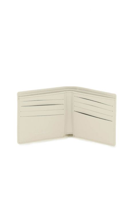 maison margiela grained leather bi-fold wallet