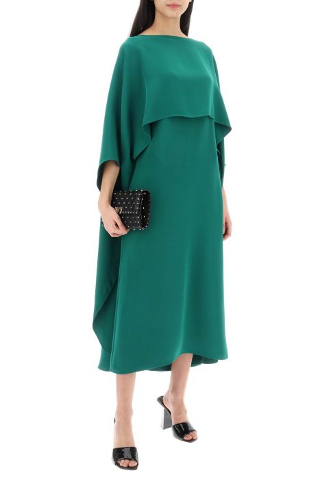valentino garavani cady couture cape dress in