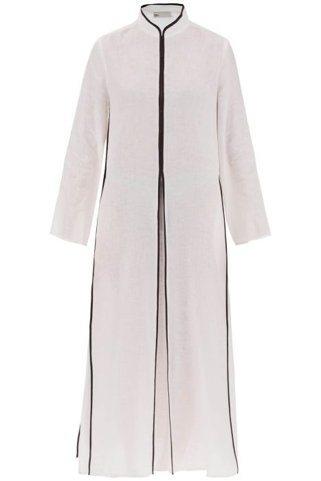 tory burch long linen caftan dress