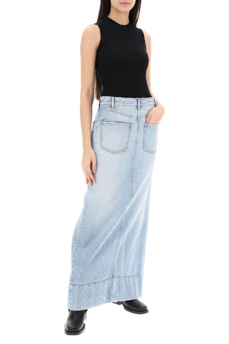 sportmax maxi denim skirt from the pi