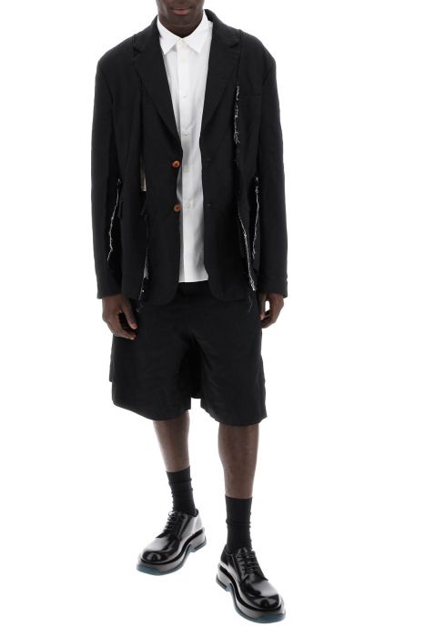 comme des garcons homme plus layered bermuda shorts