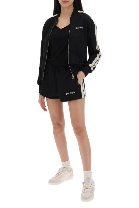 palm angels track shorts with contrast bands