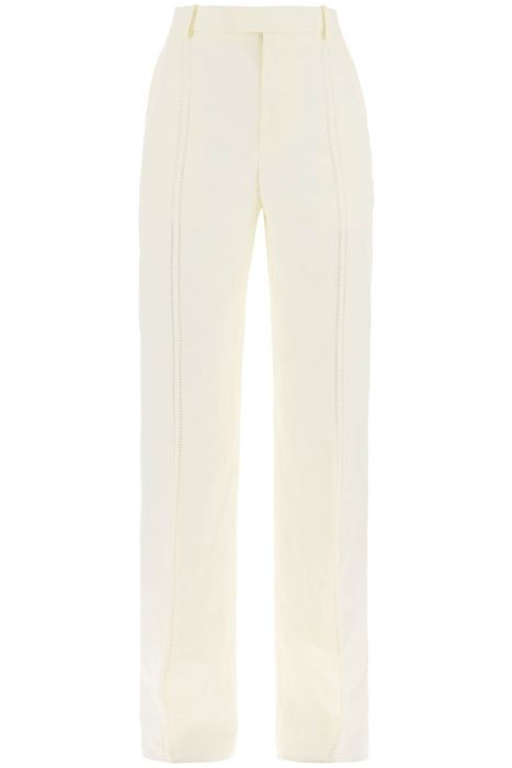 bottega veneta linen canvas trousers for men or