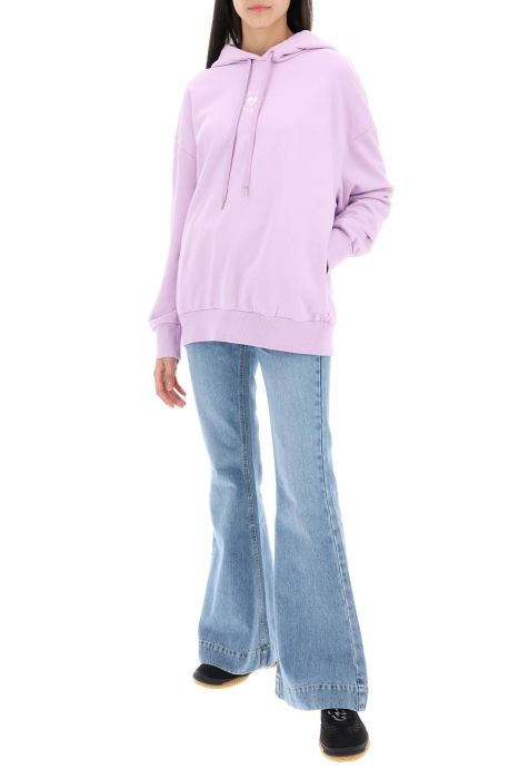 stella mccartney iconic mini heart hooded sweatshirt