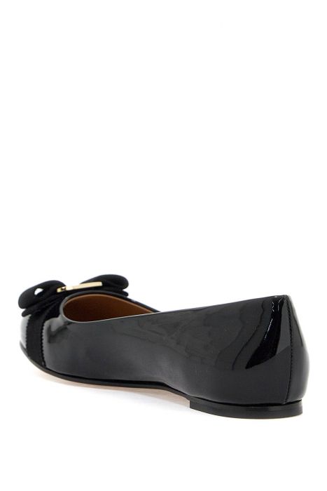ferragamo patent leather varina ballet flats