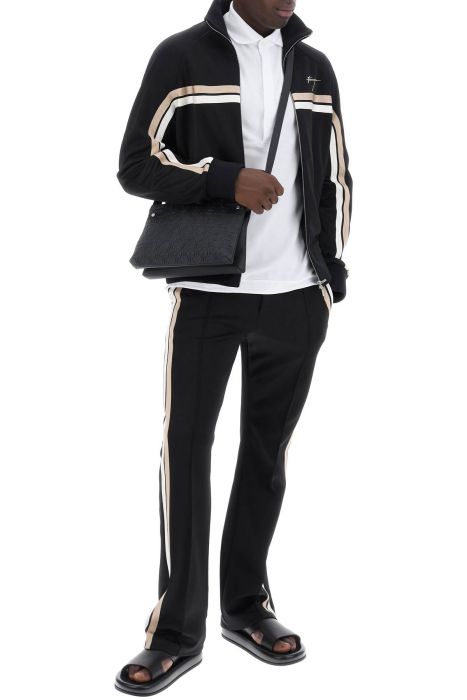 ferragamo 'track sweatshirt with two-tone