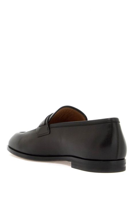 ferragamo mocassini in pelle liscia con gancini