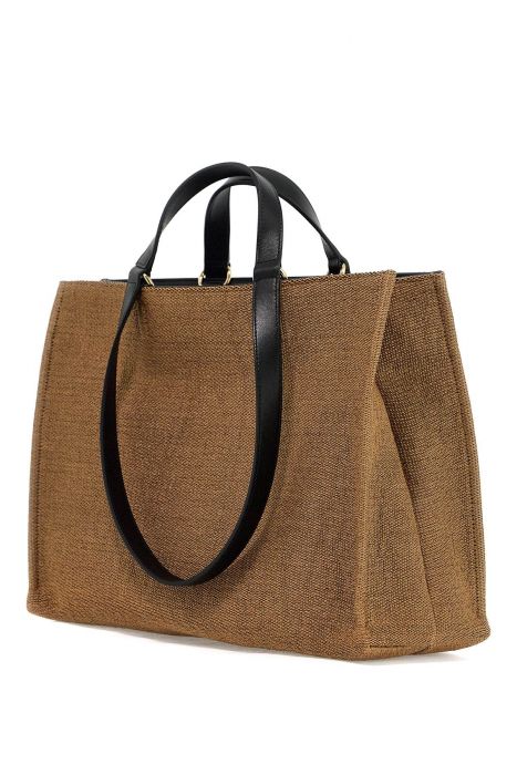 ferragamo logo printed tote bag (m)