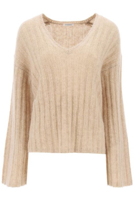 by malene birger cimone sweater in flat-ribbed knit