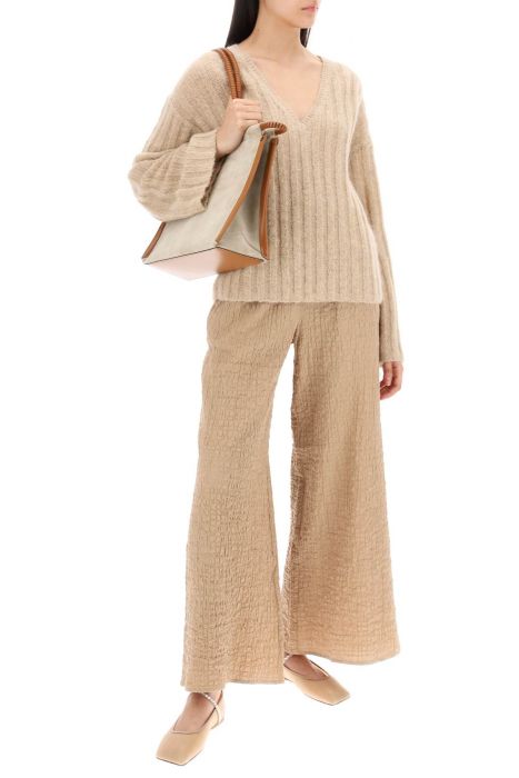 by malene birger cimone sweater in flat-ribbed knit