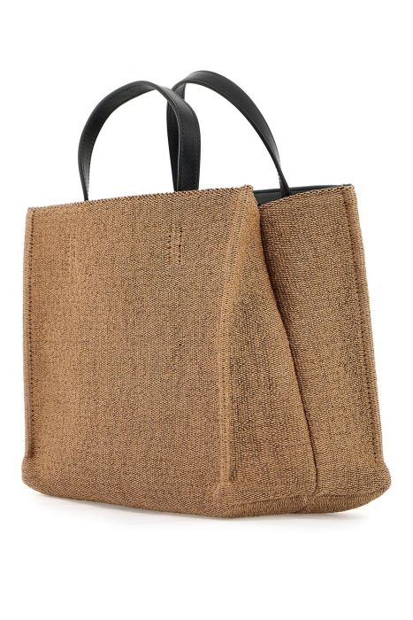ferragamo logo printed small tote bag