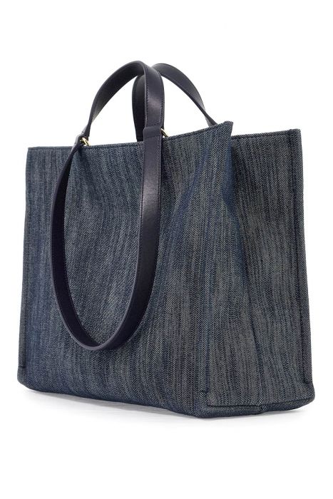 ferragamo logo printed tote bag (m)