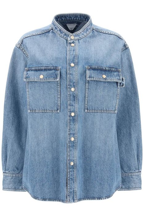 bottega veneta denim overshirt