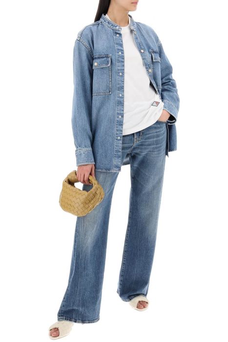 bottega veneta denim overshirt