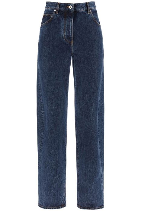 ferragamo jeans with shaped seams