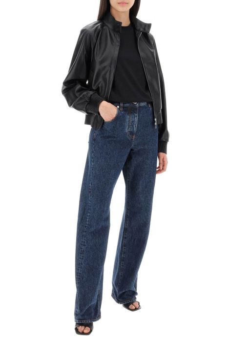 ferragamo jeans with shaped seams