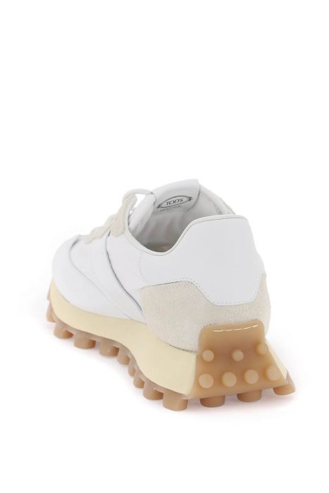 tod's leather and fabric 1t sneakers