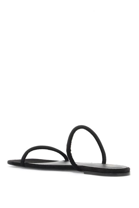 toteme minimalist suede leather slides