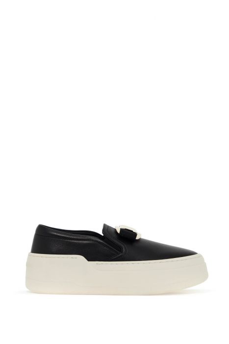 ferragamo sneakers slip-on new vara plate