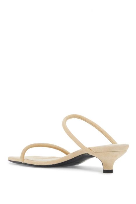 toteme minimalist suede leather sandals