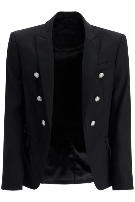 balmain six-button wool jacket