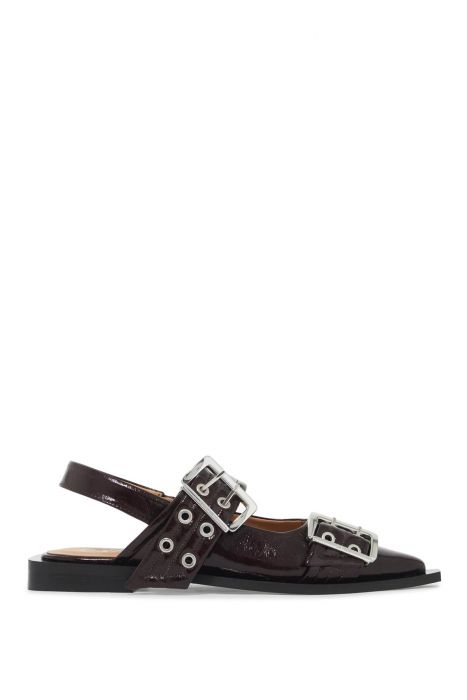 ganni slingback flats