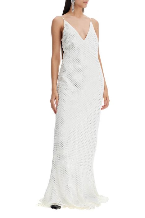 alessandra rich long cady slip dress with maxi