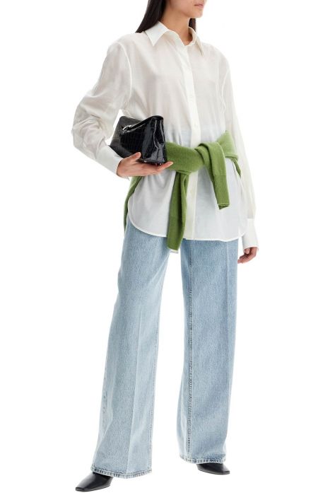 toteme wide leg jeans in organic cotton