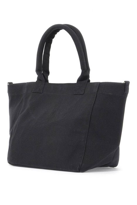 ganni embroidered logo tote bag with