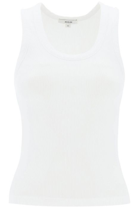 agolde poppy ribbed tank top