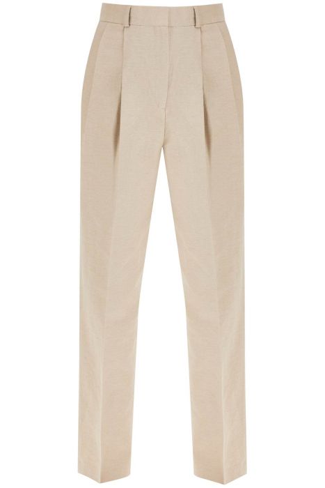 toteme tailored linen blend trousers for men