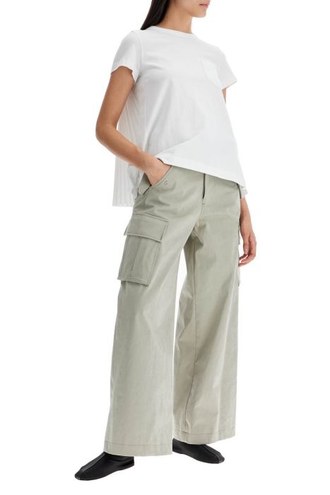 sacai pleated back t-shirt
