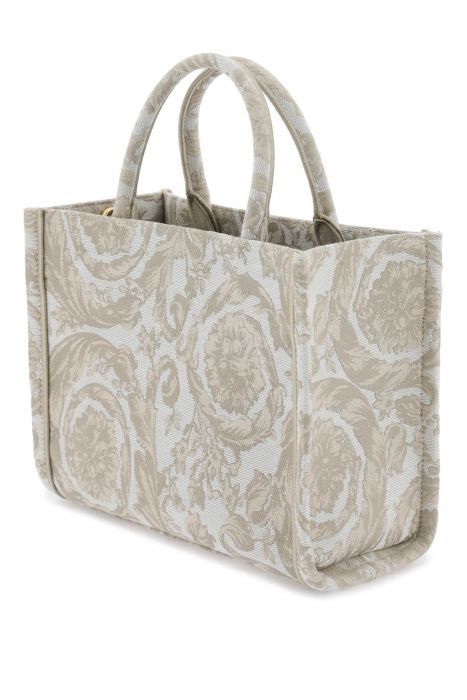 versace athena barocco small tote bag