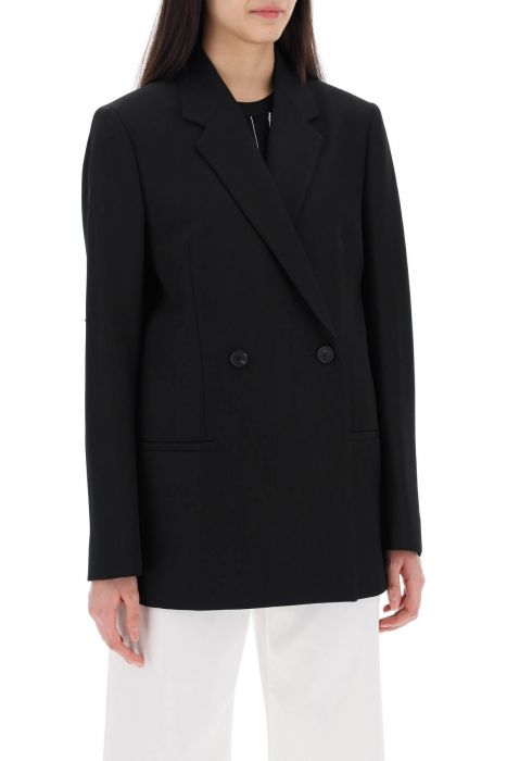 toteme double-breasted recycled wool blazer