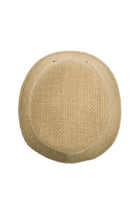 versace raffia bucket hat for