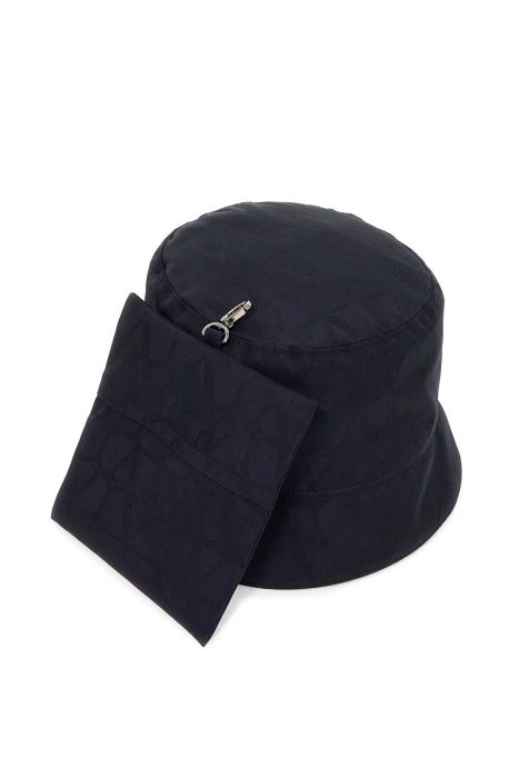 valentino garavani reversible bucket hat with pouch pocket