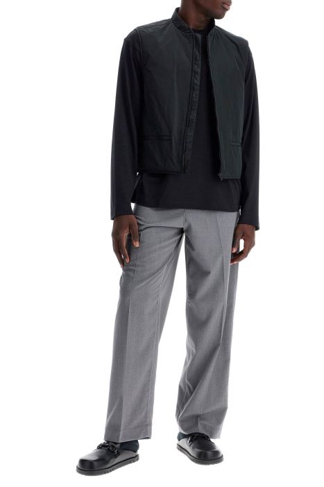 ferragamo long-sleeved cotton and silk t-shirt for